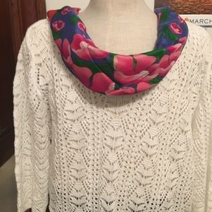 Oscar De La Renta silk scarf, vintage